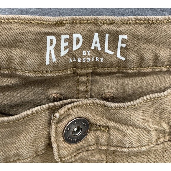 Red Ale by Alesbury Denim Jeans Men's 42X30 Thrashed Work Construction Stained - Picture 2 of 16